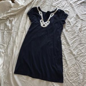 Lily Pulitzer navy and white dress